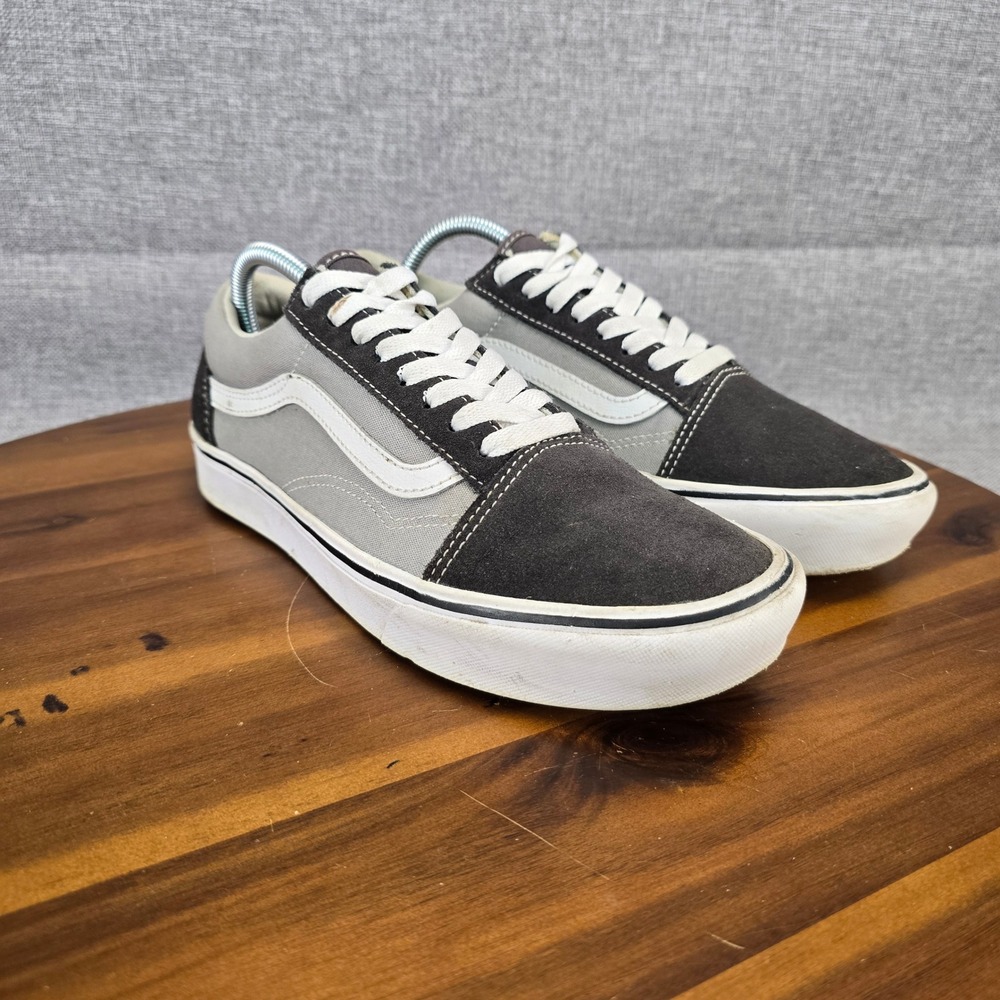 Vans Old Skool Grey Charcoal Suede Canvas Low Top Sneakers Womens 10 Mens 8.5 - Picture 14 of 14